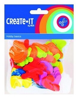 Haza Foam rubberen knutsel letters in diverse kleuren 104 stuks