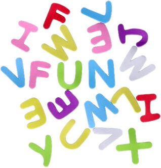 Haza Foam rubberen letters in diverse kleuren 208 stuks