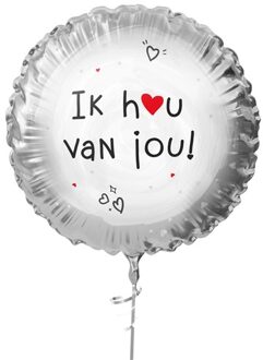 Haza Folieballon "Ik Hou Van Jou" Ø45cm