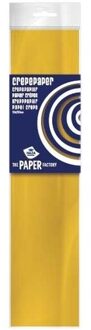 Haza Original 10x Hobby crepe papier oker geel 250 x 50 cm - Hobbypapier