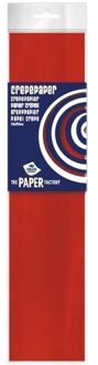 Haza Original Crepe papier plat rood 250 x 50 cm knutsel materiaal - Hobbypapier