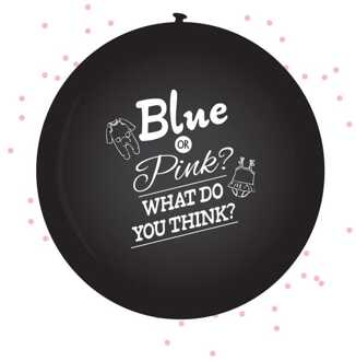 Haza Original Xl Ballon Gender Reveal Meisje Zwart