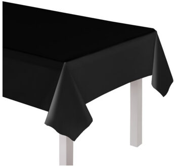 Haza Party/verjaardag Tafelkleed - 2x - zwart - 274 x 137 cm - tafellaken van papier