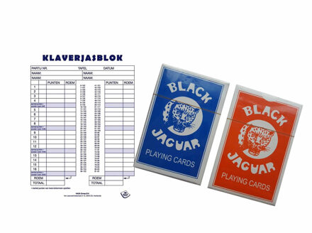 Haza Scoreblok Klaverjassen - 50 vellen - met speelkaarten - Kaartspellen - Opschrijfblok
