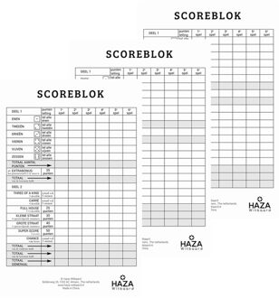 Haza Sigel scoreblok Yahtzee 250 vellen - 3x - Dobbelspellen - Familiespelletjes