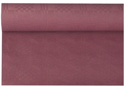Haza Tafelkleed rol - papier - 800 x 118 cm - bordeaux rood - Lange tafels - Feesttafelkleden