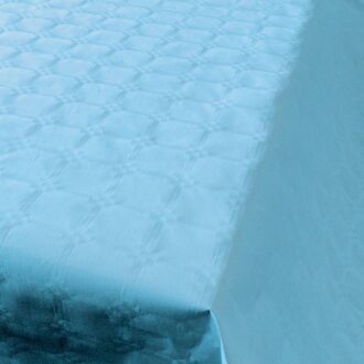 Haza Tafellaken/tafelkleed rol papier - 800 x 120 cm - lichtblauw - Lange tafels - Damast papier