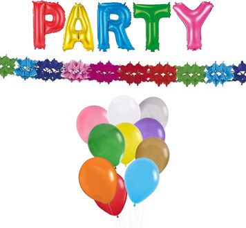 Haza Verjaardag feest versieringen pakket - 3-delig - Woonkamer deco - feestartikelen