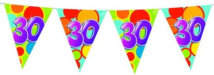 Haza Vlaggenlijn 10mtr cijfers 30 jaar pak/5 multi