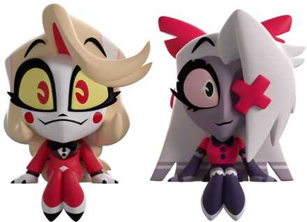 Hazbin Hotel Vinyl Figures Charlie & Vaggie Monitor Buddiez