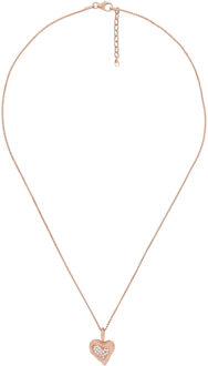 'Hazel' Dames 925 Sterling Zilveren Ketting met Hanger - Roze ZH-7082/1 Rosé