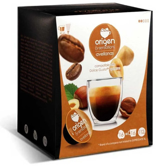 Hazel Origin & Sensation, 16 compatible capsules Dolce Gusto®