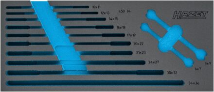 Hazet 2-componenten zachschuiminleg 163-519L · L x B: 392 mm x 172 mm