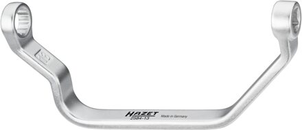 Hazet Aanzuigleiding- / speciale sleutel VAG 2584-13 · 3/8 inch (10 mm) vierkant hol · Buitentwaalfkant profiel · SW 13 mm