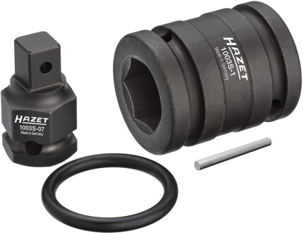 Hazet Adapter verloopstuk 1007S-7/4 · 3/4 inch (20 mm) vierkant hol · 1/2 inch (12,5 mm) vierkant massief · 4-delig