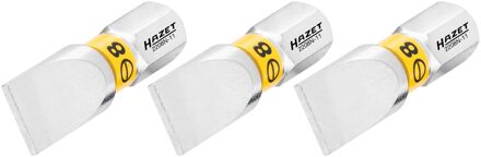 Hazet Bit 2208N-11/3 · 1/4 inch (6,3 mm) zeskant massief · Sleufprofiel · 3-delig · SW 1,2 x 8 mm