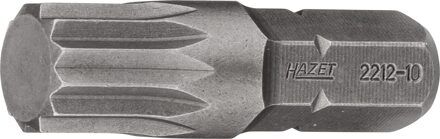 Hazet Bit 2212-10 · 5/16 inch (8 mm) zeskant massief · Binnenveeltandprofiel XZN · SW M10