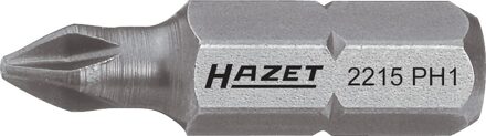 Hazet Bit 2215-PH3 · 1/4 inch (6,3 mm) zeskant massief · Kruiskop profiel PH · SW PH3