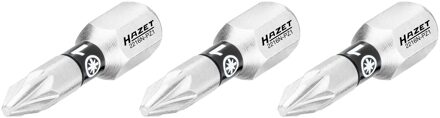 Hazet Bit 2216N-PZ1/3 · 1/4 inch (6,3 mm) zeskant massief · Pozidriv-profiel PZ · 3-delig · SW PZ1