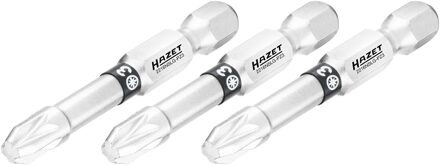 Hazet Bit 2216NSLG-PZ3/3 · 1/4 inch (6,3 mm) zeskant massief · Pozidriv-profiel PZ · 3-delig · SW PZ3