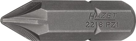 Hazet Bit 2218-PZ1 · 5/16 inch (8 mm) zeskant massief · Pozidriv-profiel PZ · SW PZ1