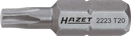 Hazet Bit 2223-T15 · 1/4 inch (6,3 mm) zeskant massief · Binnen-TORX®-profiel · SW T15