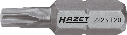 Hazet Bit 2223-T9 · 1/4 inch (6,3 mm) zeskant massief · Binnen-TORX®-profiel · SW T9