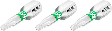 Hazet Bit 2223N-T10/3 · 1/4 inch (6,3 mm) zeskant massief · Binnen-TORX®-profiel · 3-delig · SW T10