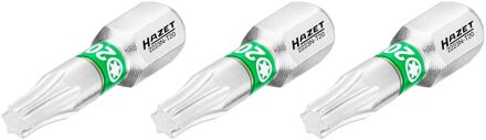 Hazet Bit 2223N-T20/3 · 1/4 inch (6,3 mm) zeskant massief · Binnen-TORX®-profiel · 3-delig · SW T20