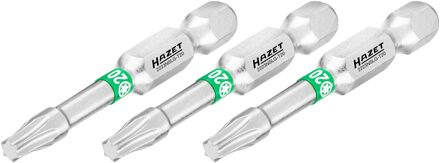 Hazet Bit 2223NSLG-T20/3 · 1/4 inch (6,3 mm) zeskant massief · Binnen-TORX®-profiel · 3-delig · SW T20