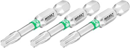 Hazet Bit 2223NSLG-T25/3 · 1/4 inch (6,3 mm) zeskant massief · Binnen-TORX®-profiel · 3-delig · SW T25