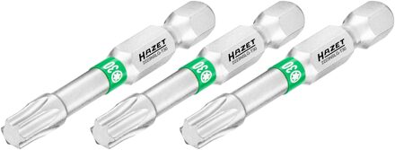 Hazet Bit 2223NSLG-T30/3 · 1/4 inch (6,3 mm) zeskant massief · Binnen-TORX®-profiel · 3-delig · SW T30