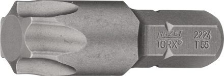 Hazet Bit 2224-T55 · 5/16 inch (8 mm) zeskant massief · Binnen-TORX®-profiel · SW T55