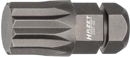 Hazet Bit 2597-02 · 5/16 inch (8 mm) zeskant massief · Binnenveeltandprofiel XZN · SW M10