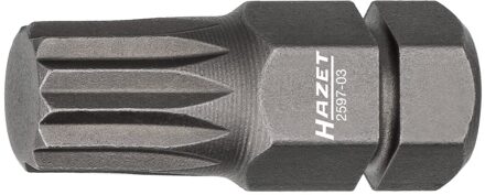 Hazet Bit 2597-03 · 5/16 inch (8 mm) zeskant massief · Binnenveeltandprofiel XZN · SW M8