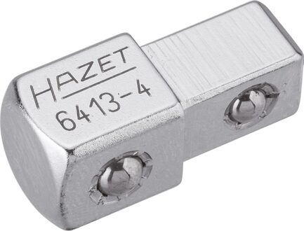 Hazet Doorsteekvierkant 6413-4 · 3/8 inch (10 mm) vierkant massief · 1/2 inch (12,5 mm) vierkant massief · Lengte: 30,2 mm