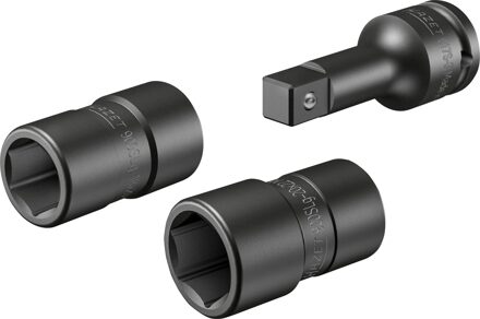 Hazet Dopsleutel FORD wielschroefverbinding 900SLG-1822/3 · 1/2 inch (12,5 mm) vierkant hol · Buiten-zeskant-tractieprofiel · 3-delig · 18 x 20 · 20 x