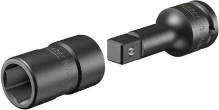 Hazet Dopsleutel FORD wielschroefverbinding 900SLG-18X20/2 - 1/2 inch (12,5 mm) vierkant hol - Buiten-zeskant-tractieprofiel - 2-delig - 18 x 20