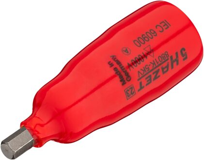 Hazet Dopsleutelbit · geïsoleerd 8801K-5KV · 3/8 inch (10 mm) vierkant hol · Binnen-zeskant-profiel · SW 5 mm