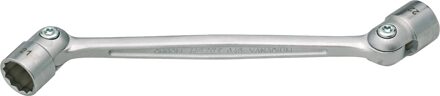 Hazet Dubbele gewrichtssleutel 645-8X9 · Buitentwaalfkant profiel · SW 8 x 9 mm