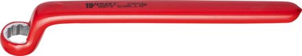 Hazet Enkele ringsleutel · geïsoleerd 630KV-19 · Buitentwaalfkant profiel · SW 19 mm