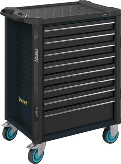 Hazet Gereedschapwagen - Assistent 179N - enkel 179N-8-RAL7021 - L x B x H: 785 mm x 518 mm x 1020 mm - Laden, ondiep: 7× 81 x 522 x 398 mm - Laden,