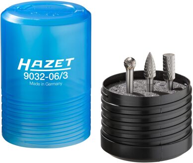 Hazet Hardmetalen freespenset · 6 mm 9032-06/3 · 3-delig
