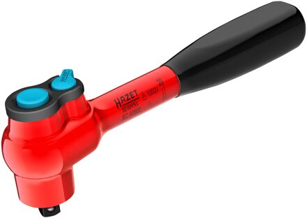 Hazet HiPer fijnvertande omschakelratel · geïsoleerd 8816HPKV · 3/8 inch (10 mm) vierkant massief · Lengte: 208 mm