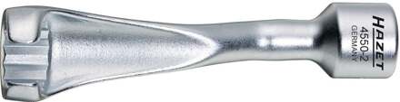 Hazet Injectieleidingsleutel 4550-2 · 1/2 inch (12,5 mm) vierkant hol · Buitentwaalfkant profiel · SW 19 mm