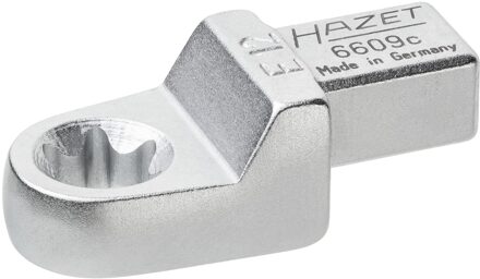 Hazet Insteekringsleutel 6609C-E12 · 9 x 12 mm insteekvierkant massief · Buiten-TORX®-profiel · SW E12