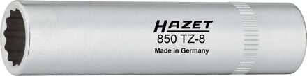 Hazet Inzetstuk kettingkastbekleding 850TZ-8 · 1/4 inch (6,3 mm) vierkant hol · Buitentwaalfkant tractieprofiel · SW 8 mm