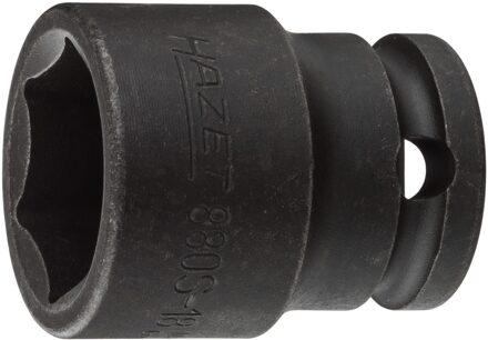 Hazet Krachtdopsleutel 880S-18 · 3/8 inch (10 mm) vierkant hol · Buiten-zeskant-tractieprofiel · SW 18 mm