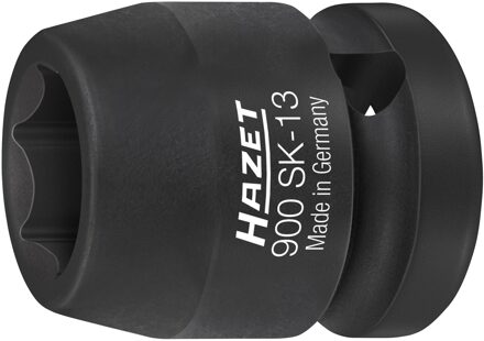 Hazet Krachtdopsleutel 900SK-13 · 1/2 inch (12,5 mm) vierkant hol · Buiten-zeskant-tractieprofiel · SW 13 mm