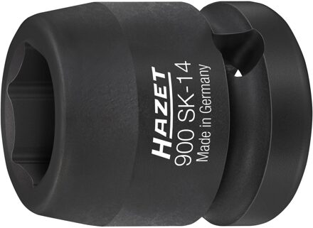 Hazet Krachtdopsleutel 900SK-14 · 1/2 inch (12,5 mm) vierkant hol · Buiten-zeskant-tractieprofiel · SW 14 mm